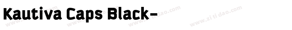 Kautiva Caps Black字体转换